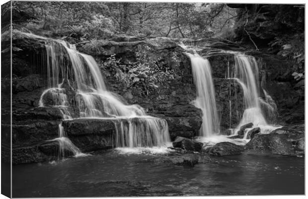 Water Arc Foss  Black and white Canvas Print by Kevin Winter