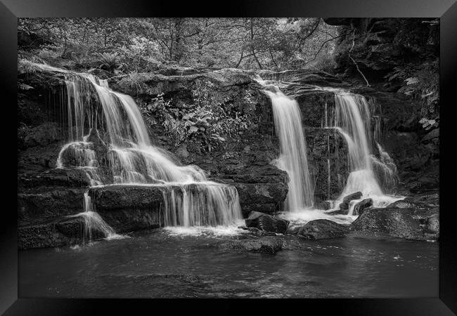 Water Arc Foss  Black and white Framed Print by Kevin Winter