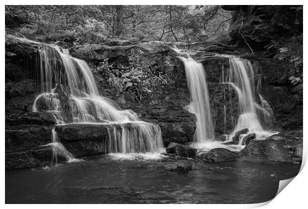 Water Arc Foss  Black and white Print by Kevin Winter
