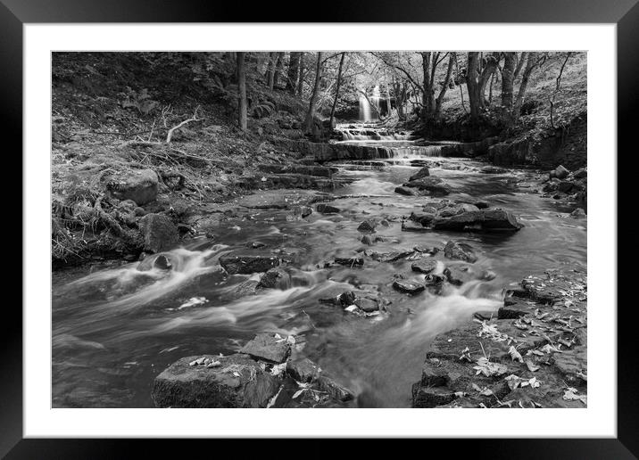 Summerhill force in Black and White Framed Mounted Print by Kevin Winter