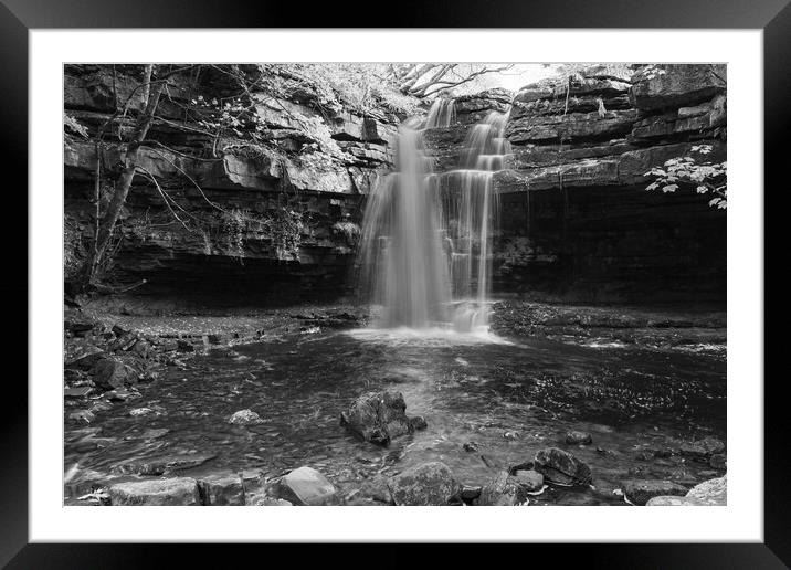 Summerhill force in Black and White Framed Mounted Print by Kevin Winter