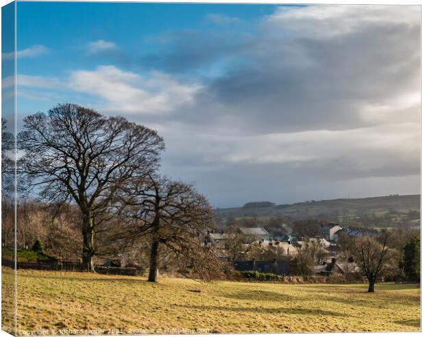 Winter Sun on Middleton in Teesdale Canvas Print by Richard Laidler