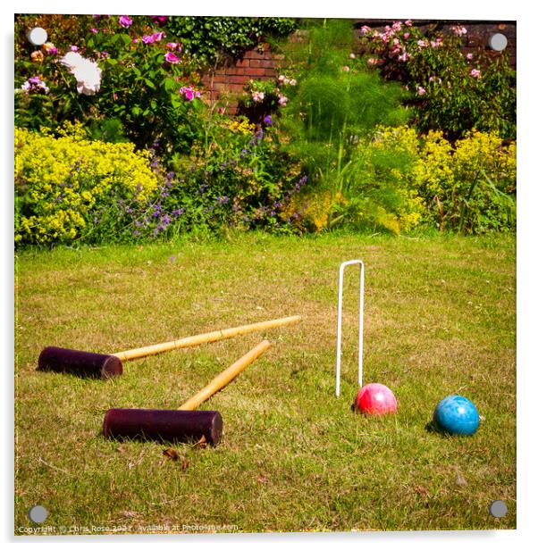Croquet Acrylic by Chris Rose