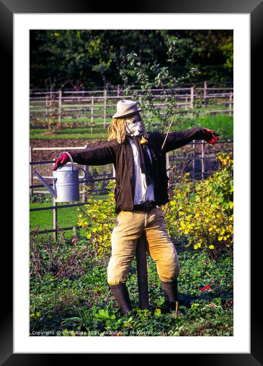 Scarecrow Framed Mounted Print by Chris Rose