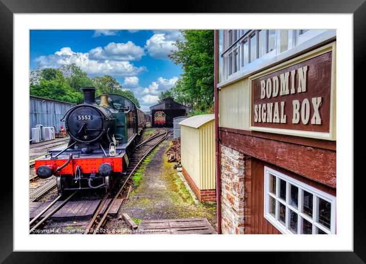 Rustic Charm of Cornish Steam Train Framed Mounted Print by Roger Mechan