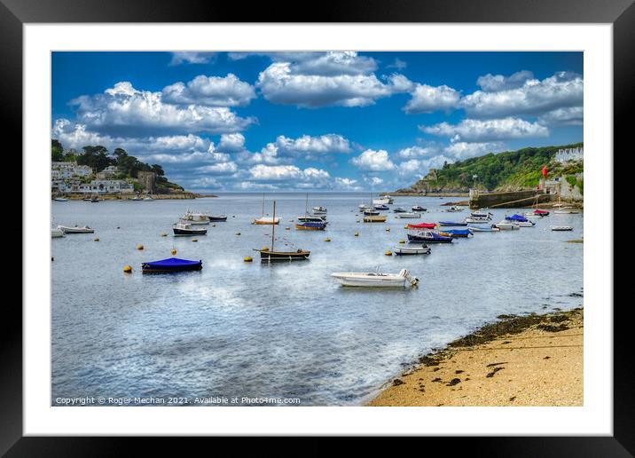 Serenity of the River Fowey Framed Mounted Print by Roger Mechan
