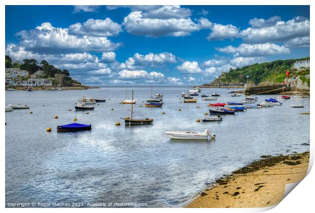 Serenity of the River Fowey Print by Roger Mechan