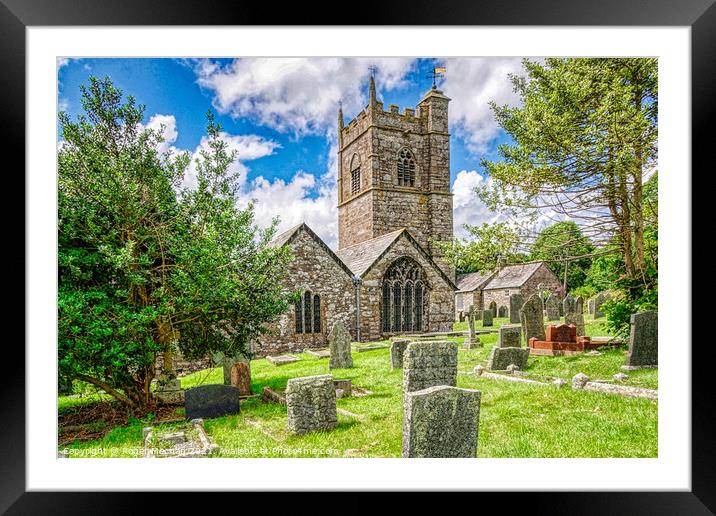 St Bartholomew's Church: An Ancient Haven of Peace Framed Mounted Print by Roger Mechan