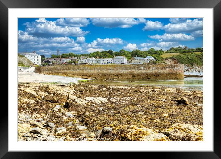 The Rugged Beauty of Charlestown Harbour Framed Mounted Print by Roger Mechan