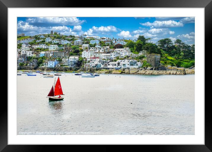 Serenity on the River Framed Mounted Print by Roger Mechan