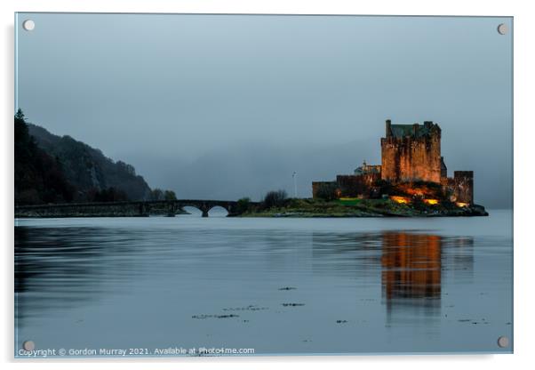 Eilean Donan Castle Acrylic by Gordon Murray