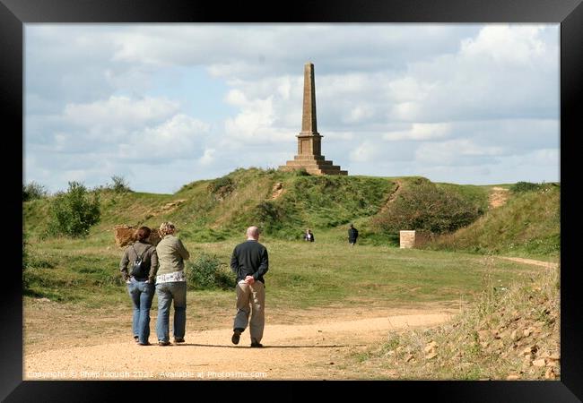 Ham Hill Monument Framed Print by Philip Gough