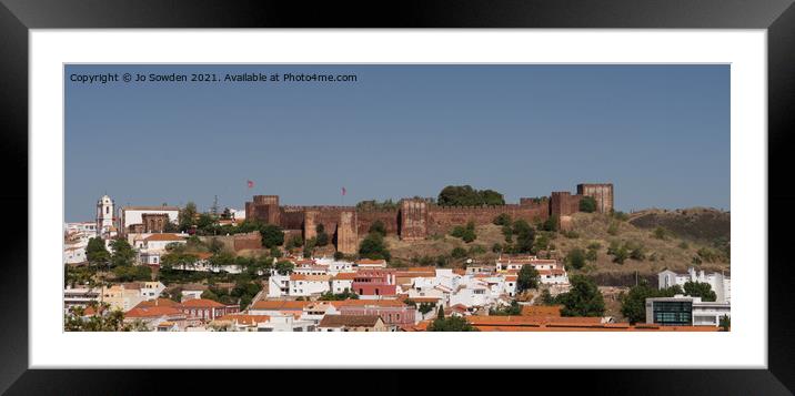Silves Castle, Portugal Framed Mounted Print by Jo Sowden