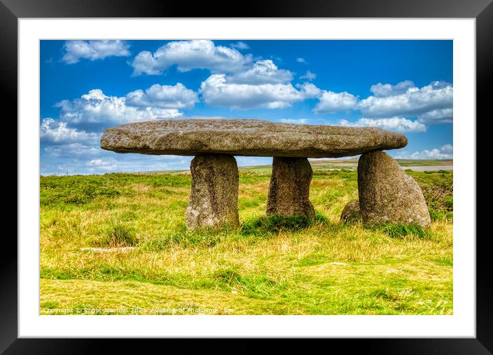The Mystical Lanyon Quoit Framed Mounted Print by Roger Mechan