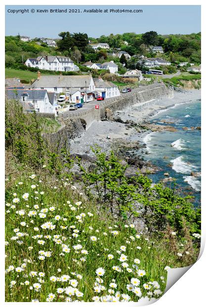 Coverack Cornwall Print by Kevin Britland