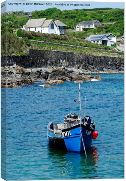 Coverack Cornwall Canvas Print by Kevin Britland