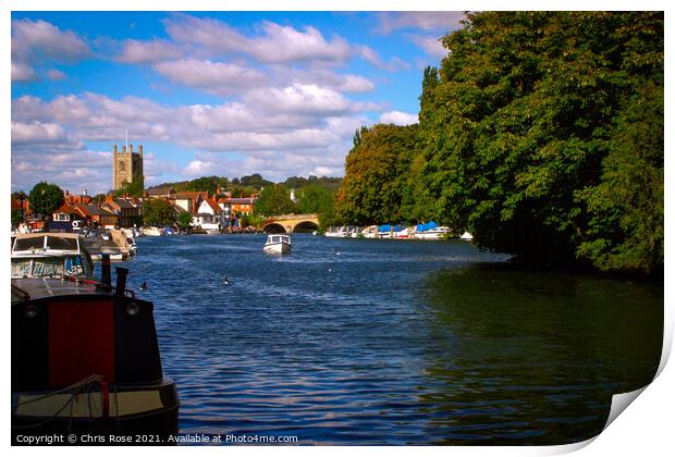Scenic Chilterns - Henley Print by Chris Rose