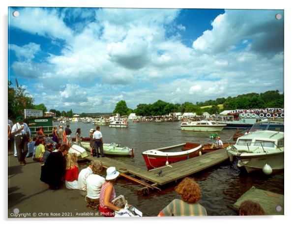 Henley-on-Thames during regatta week Acrylic by Chris Rose