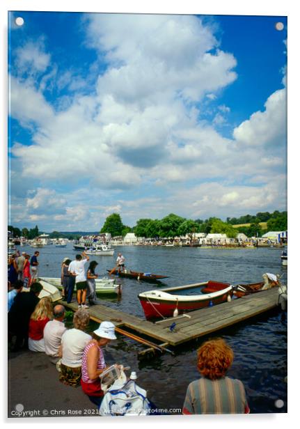 Henley-on-Thames during regatta week Acrylic by Chris Rose
