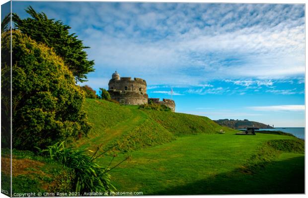 Historic St Mawes Castle Canvas Print by Chris Rose