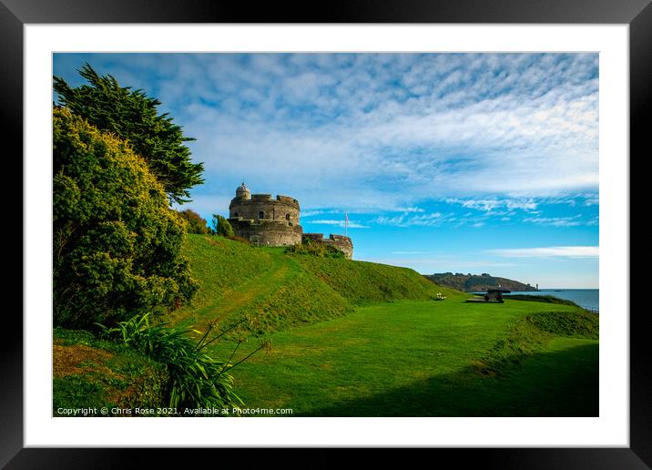 Historic St Mawes Castle Framed Mounted Print by Chris Rose