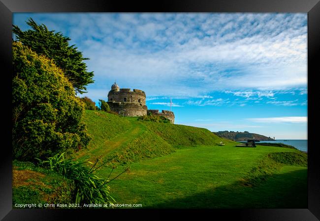 Historic St Mawes Castle Framed Print by Chris Rose