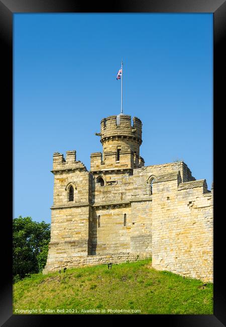 Lincoln Castle observation tower Framed Print by Allan Bell