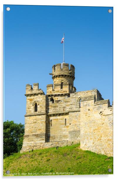 Lincoln Castle observation tower Acrylic by Allan Bell