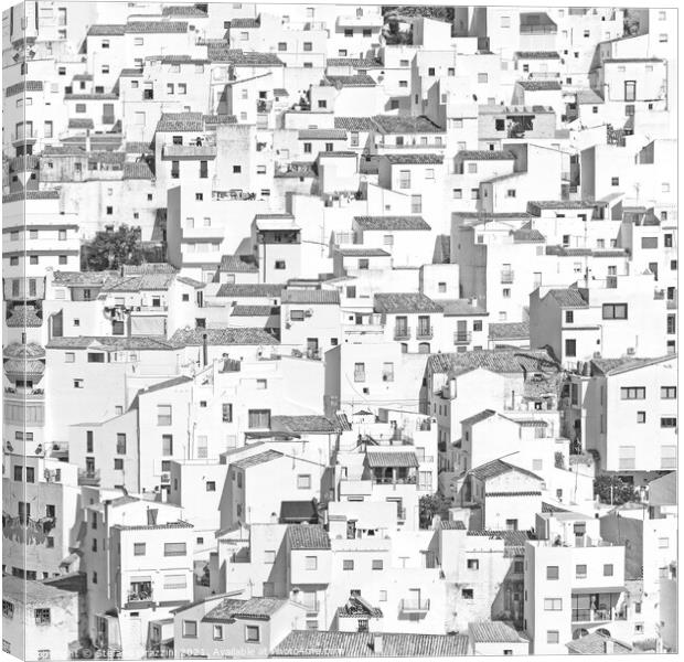 Andalusia White Houses Texture (2011) Canvas Print by Stefano Orazzini