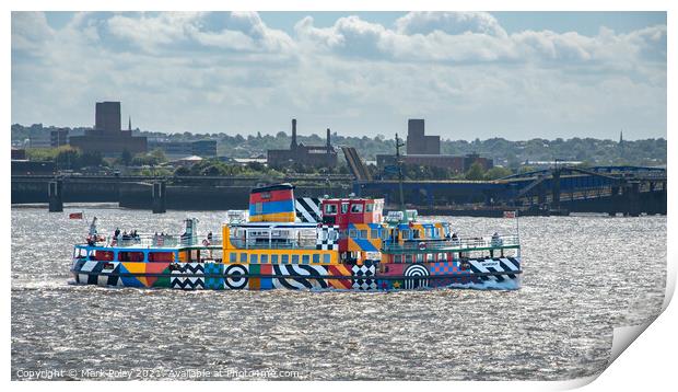 "Snowdrop" Mersey Ferry, Liverpool, England Print by Mark Poley