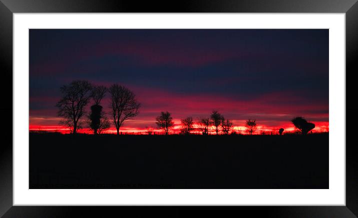 Cotswiold Sunrise Framed Mounted Print by Simon Johnson