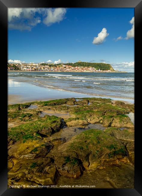 Scarborough South Bay and rockpools Framed Print by Michael Shannon