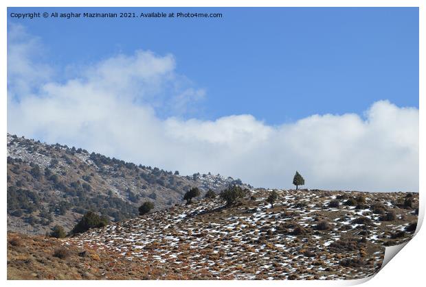 Outdoor mountain Print by Ali asghar Mazinanian