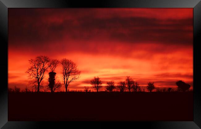 Sunrise Framed Print by Simon Johnson