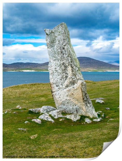 Macleod's Standing Stone, Isle of Harris Print by Photimageon UK