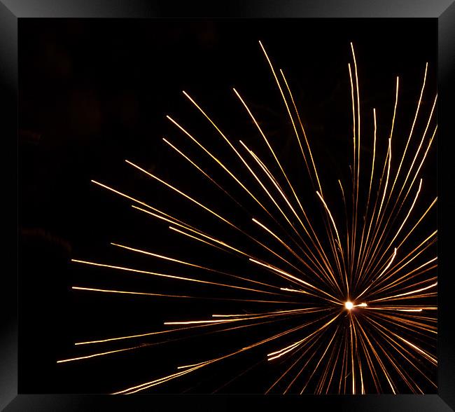 Fireworks Framed Print by Hannah Scriven