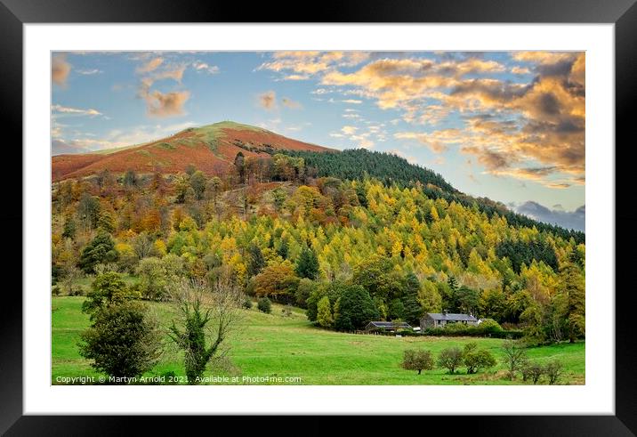 Lake District Fells Near Keswick Framed Mounted Print by Martyn Arnold