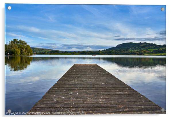 The Jetty, Llangorse Lake, South Wales Acrylic by Gordon Maclaren
