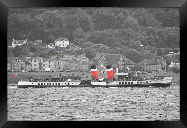 PS Waverley en route Largs to Millport Framed Print by Allan Durward Photography