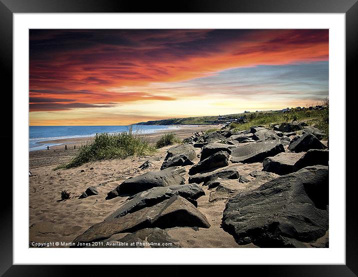Berwick Beach Framed Mounted Print by K7 Photography