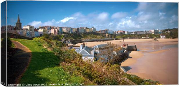 Tenby harbour Canvas Print by Chris Rose