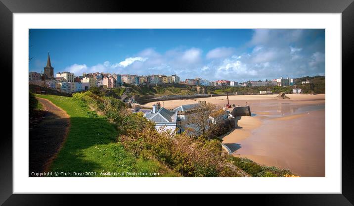 Tenby harbour Framed Mounted Print by Chris Rose