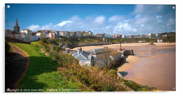 Tenby harbour Acrylic by Chris Rose