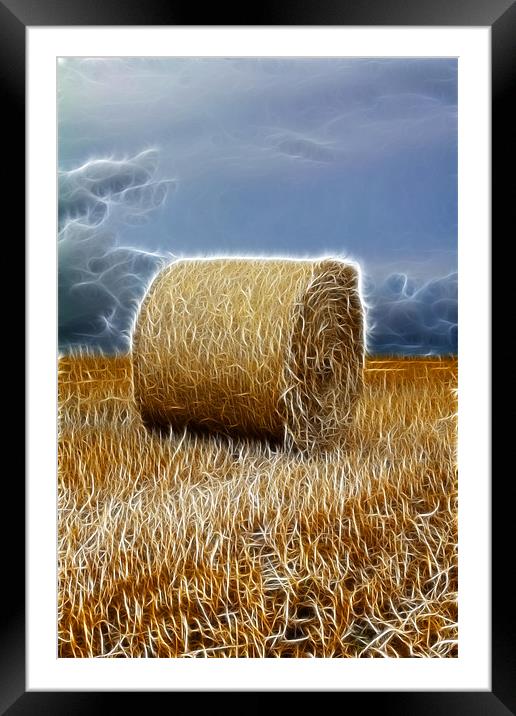 hay bale Framed Mounted Print by Northeast Images