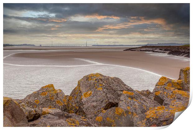 Severn Sunset Print by David Tinsley