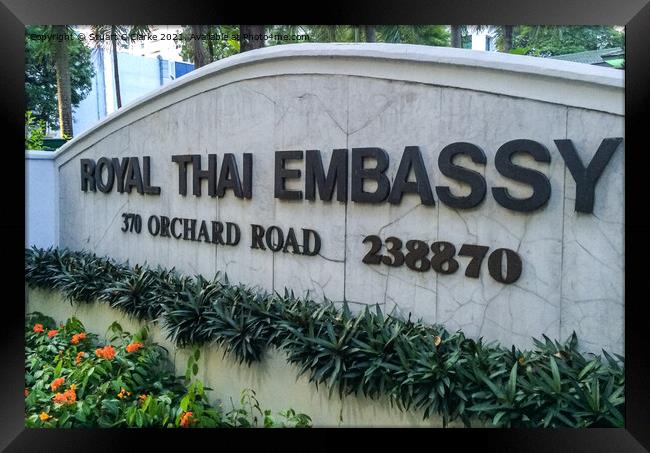 Royal Thai Embassy Framed Print by Stuart C Clarke
