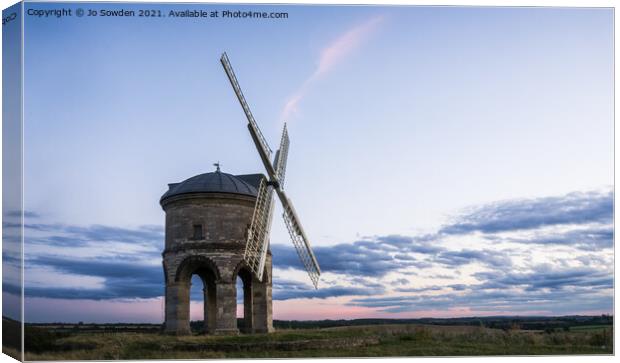 Chesterton Windmill  Canvas Print by Jo Sowden