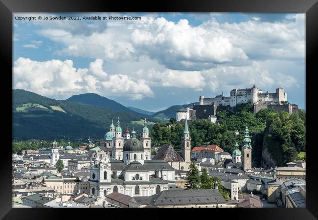 View of Salzburg Framed Print by Jo Sowden