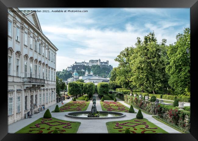 Mirabell Palace Gardens, Salzburg Framed Print by Jo Sowden