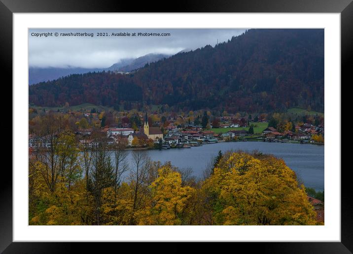 Rottach-Egern on the Tegernsee  Framed Mounted Print by rawshutterbug 
